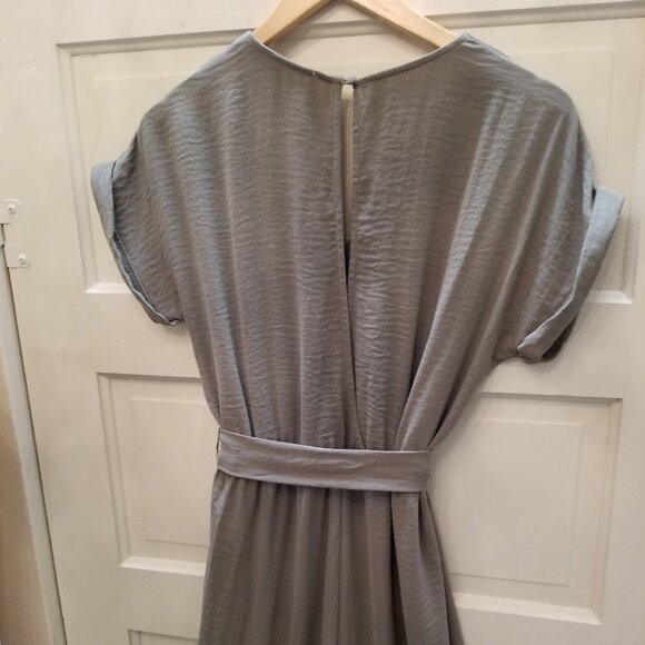 Mystree Jade Green Pantsuit Romper Overalls w/ Pocket & Belt - Picture 7 of 7